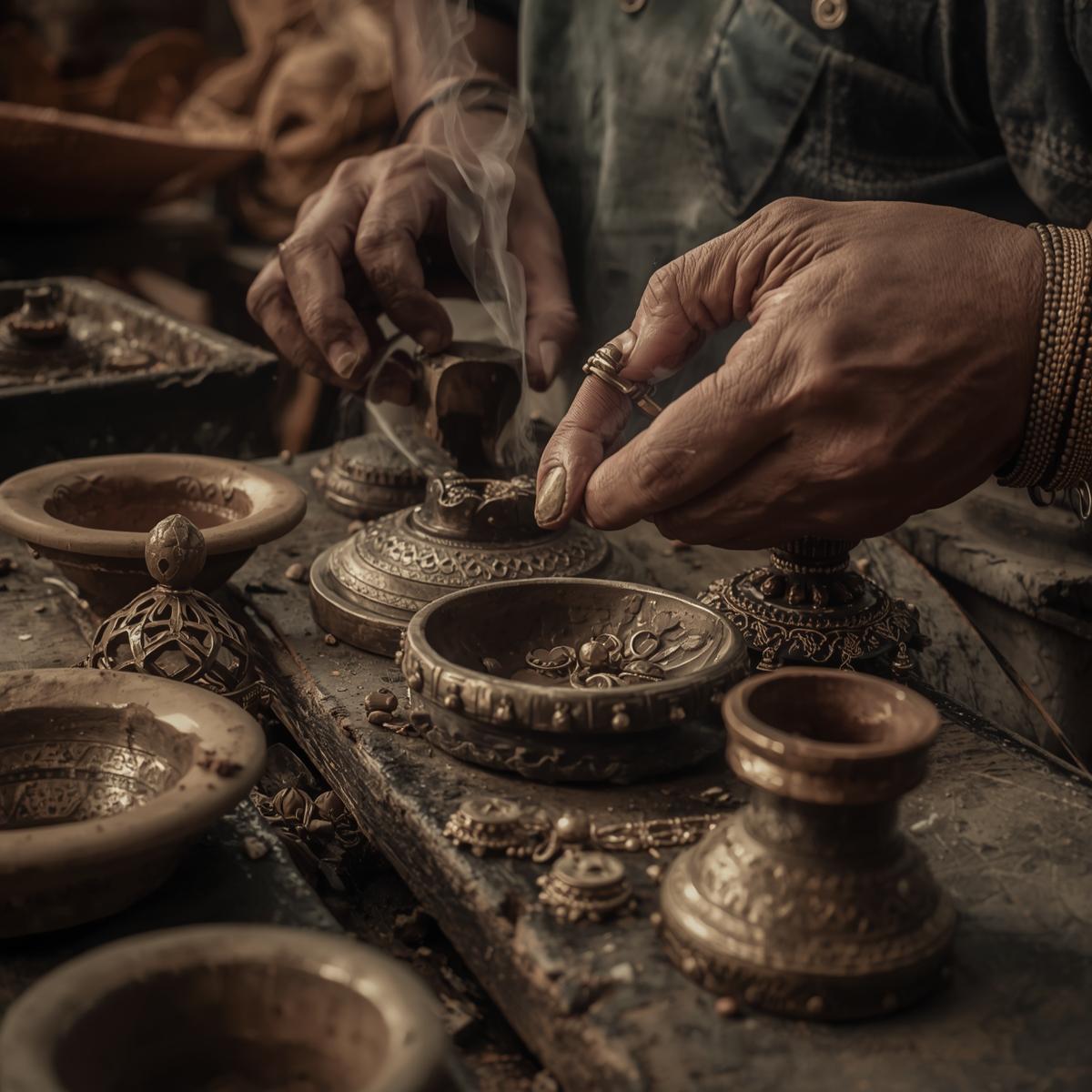 Dokra artisan, Odisha