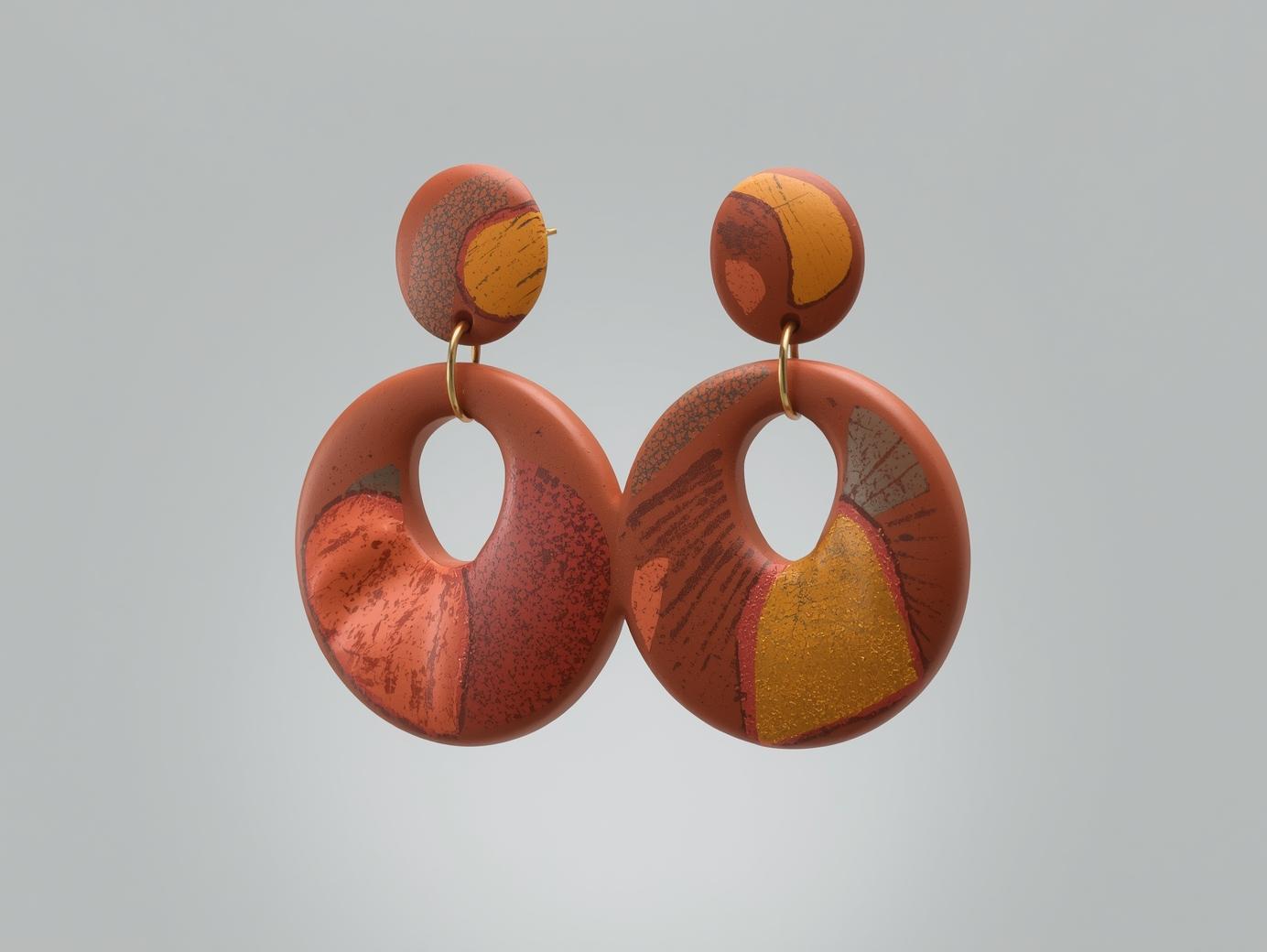 Terracotta earrings