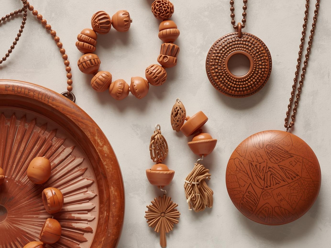 Terracotta jewellery from Bengal